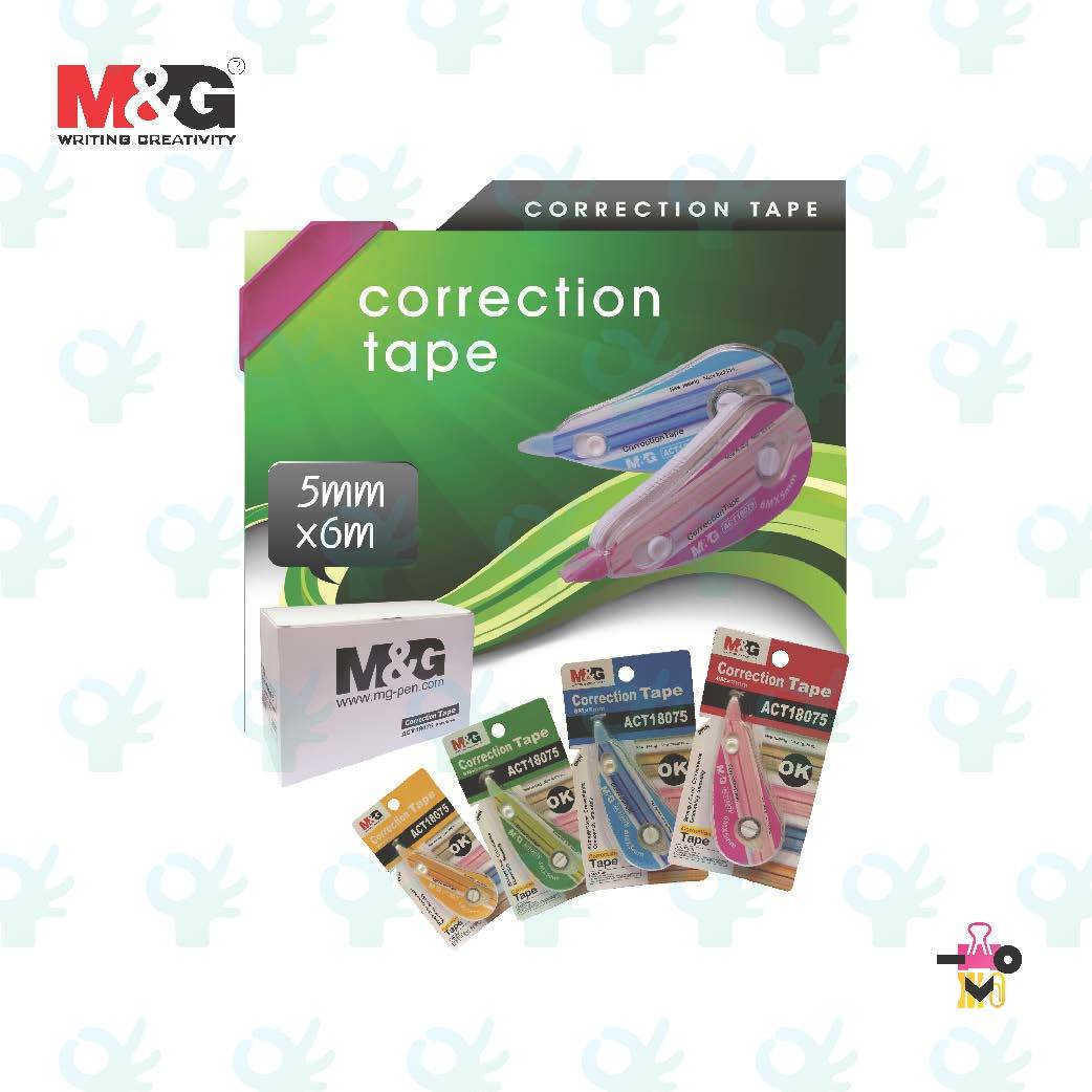 M&G CORRECTION TAPE (NEW T182) 6M X 5MM (ACT18075)